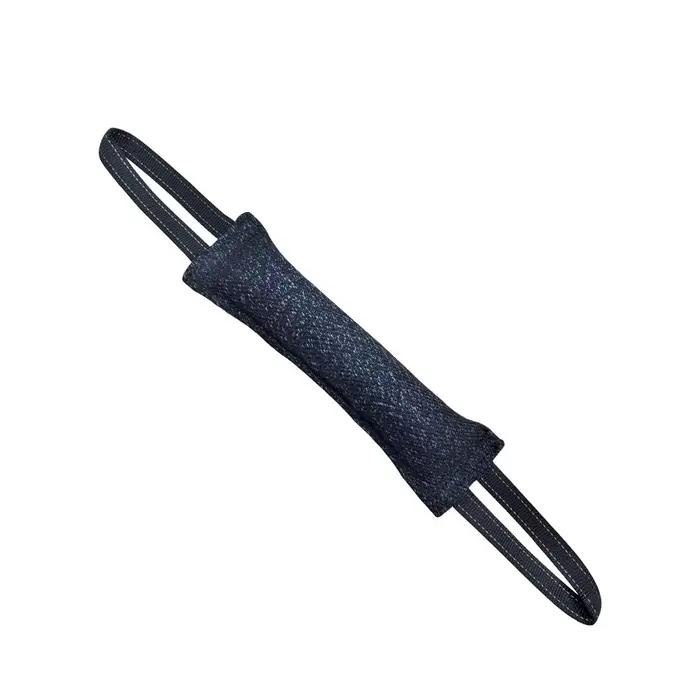 Coussin de morsure en jute durable pour chien, jouet interactif d'entraînement pour chiens de petite