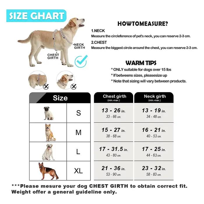 Chien sans côtes SFP, glaçure douce rembourrée réglable pour animaux de compagnie, poignée de contrô