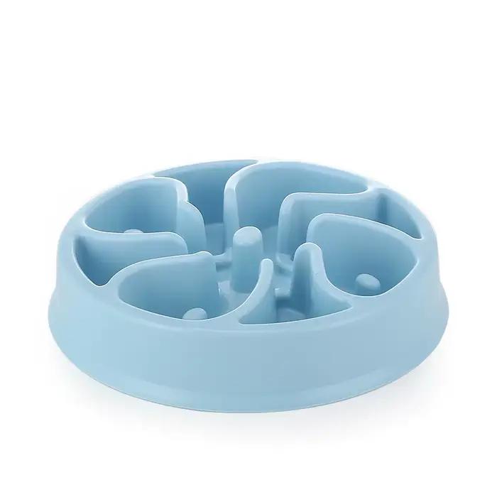 Gamelle anti-étouffement à alimentation lente pour chien et chat, antidérapante et anti-renversement