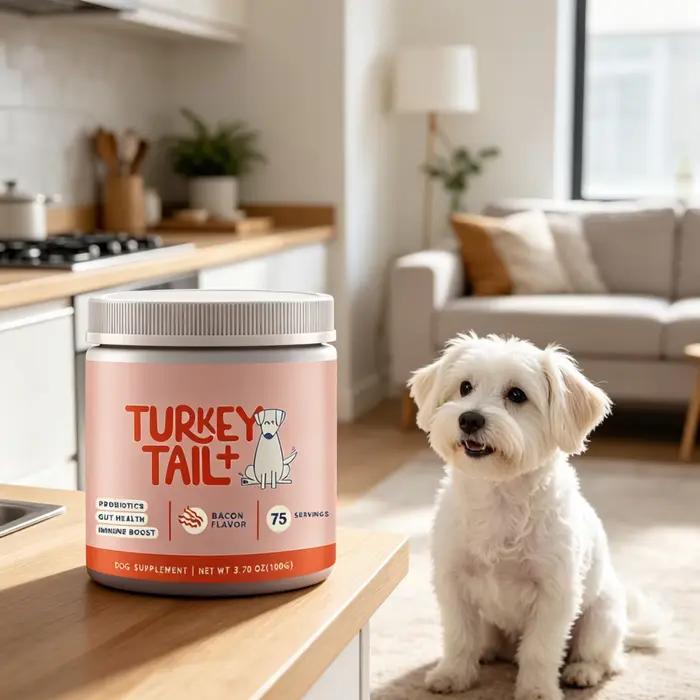 Complément alimentaire en poudre probiotique pour chien, améliore l'appétit, favorise le péristaltis