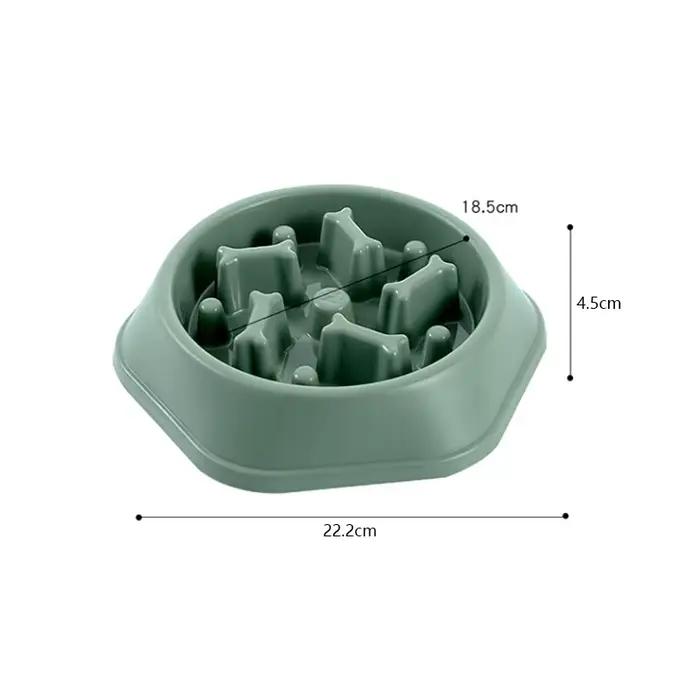 Filles à Nourriture Lente Anti-étouffement pour Animaux Domestiques, pio en Plastique PP, Assiette p