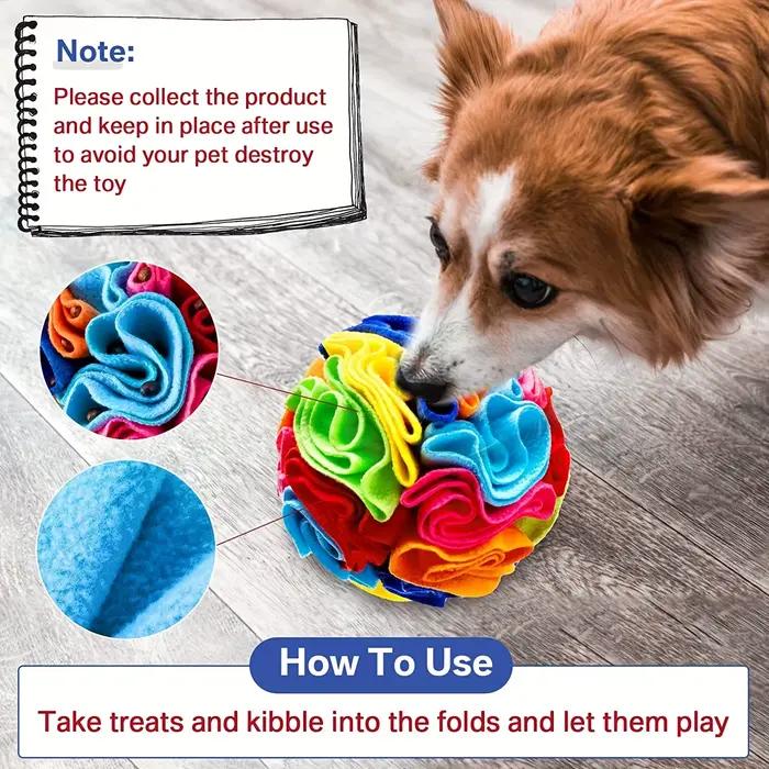 Jouets interactifs pour chiens, boule à reniflage pour chiens, encourage les compétences de recherch