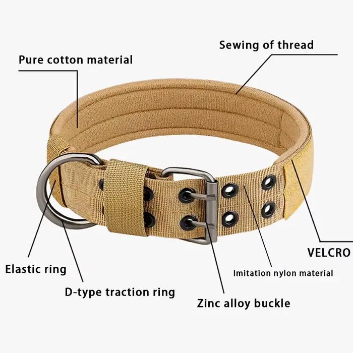 Collier en nylon respirant pour chien, produits pour animaux de compagnie, extérieur, entraînement d