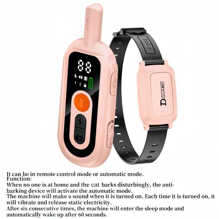 YHLC-Collier Anti-Miaou existent pour Chat, Accessoire d'Entraînement avec Télécommande, 1100m