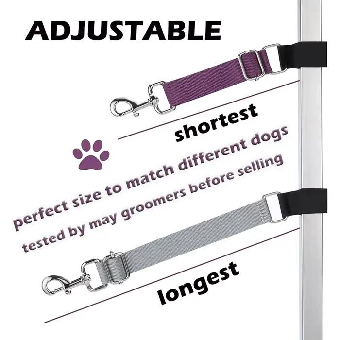 2 pièces accessoires de bras de laisses de base de toilettage de chien de compagnie, sangles d'exten