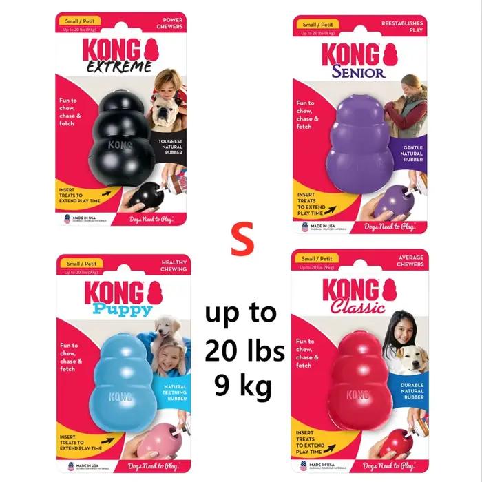KONG-Jouet à mâcher pour chien de taille S, collection classique jusqu'à 20 artérielle (9kg)