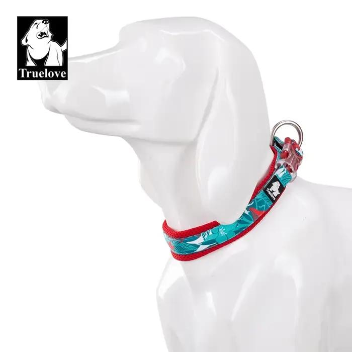Truelove Collier pour animaux de compagnie floral Meilleur coussin confortable rembourré Camouflage 