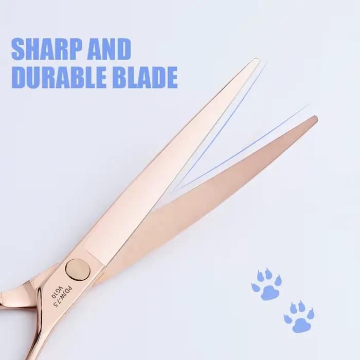 FIRELION professionnel VG10 6.5/7.0/7.5 pouces chien toilettage courbe coupe ciseaux Animal or anima
