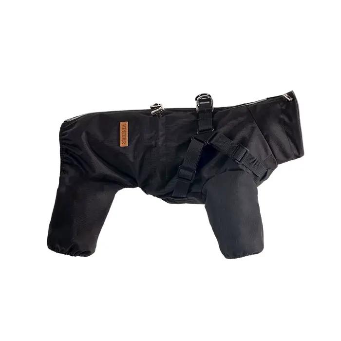 Manteau imperméable réglable pour chien, veste avec harnais, combinaison imperméable, veste de pluie