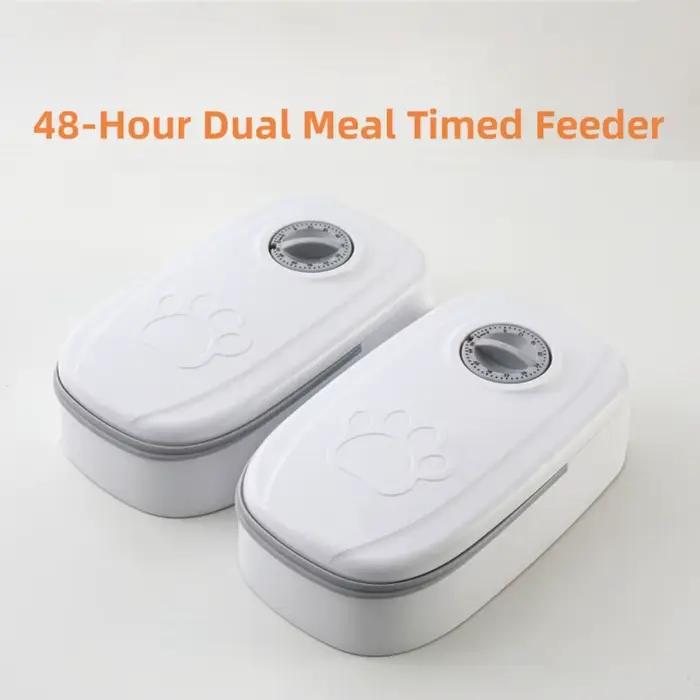Mangeoire automatique pour animaux de compagnie, bols dansde quantification chronométrée, support se