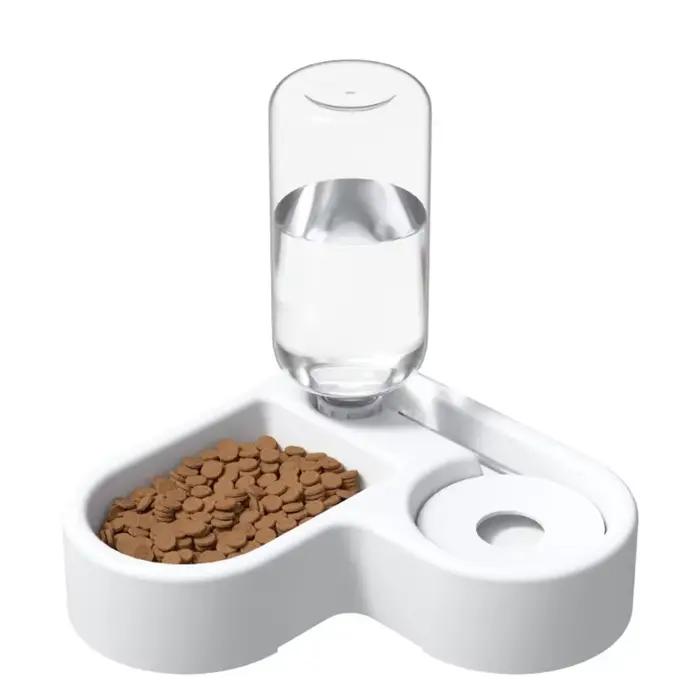 Bol pour chat et bol pour chien, distributeur d'eau et bol de nourriture automatique à double bol, d