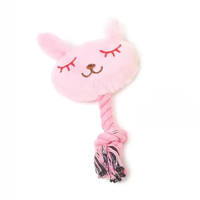 Jouet à mâcher pour chien en forme d'animaux de dessin animé, jouets couineurs pour petits chiens, j