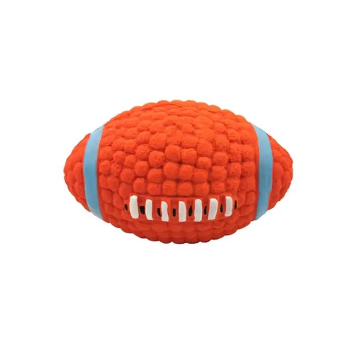 Jouet de balle pour chien, pour petits, moyens et grands chiens, chat, chiot, grinçant, Rugby, volle