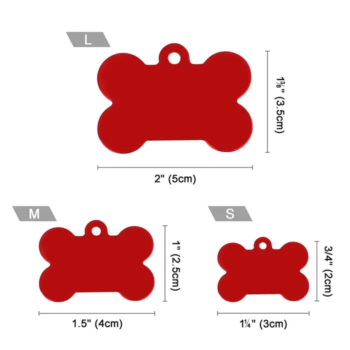 Étiquette d'identification personnalisée pour chiens et chats, en alliage personnalisé, accessoires 
