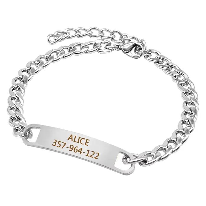 Collier chaîne personnalisé pour chien et chat, colliers gravés personnalisés pour animaux de compag