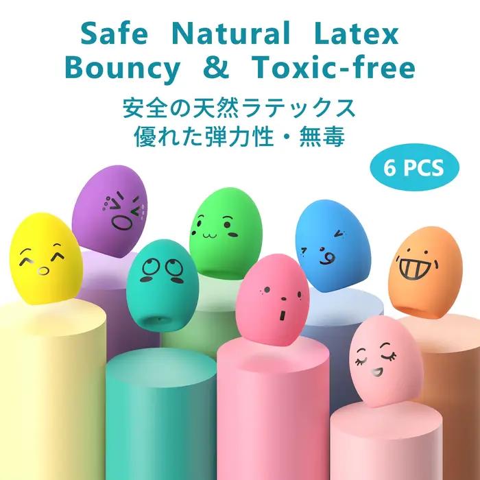 SCGK oeuf gonflable chien jouets balle drôle grinçant Latex oeuf gonflable avec couineur pour chiot 