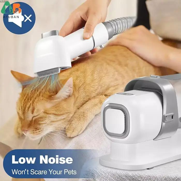 ATUBAN aspirateur de toilettage pour animaux de compagnie et Kit de toilettage pour chiens avec une 