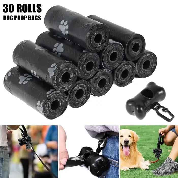 30 rouleaux de sacs à excréments pour chiens, sacs à déchets jetables pour animaux de compagnie, sac