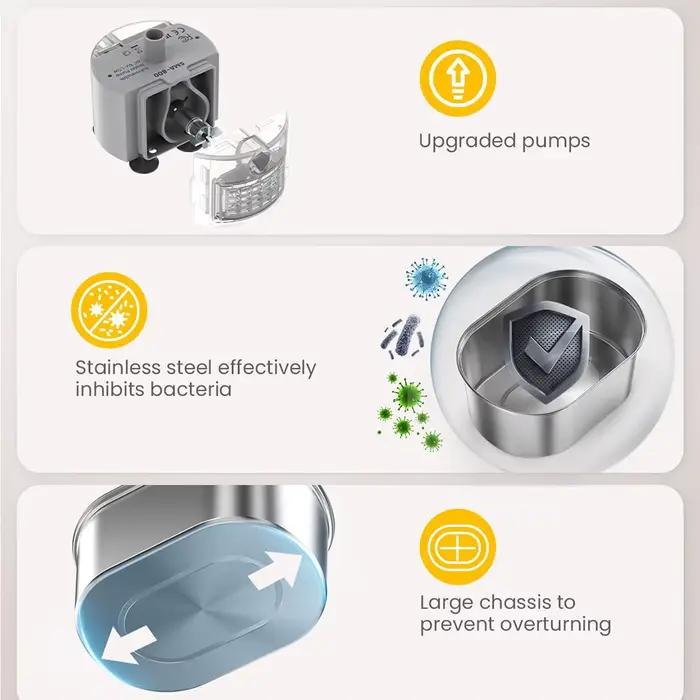 Fontaine à eau intelligente pour chat, abreuvoir automatique pour chats, distributeur d'eau pour ani