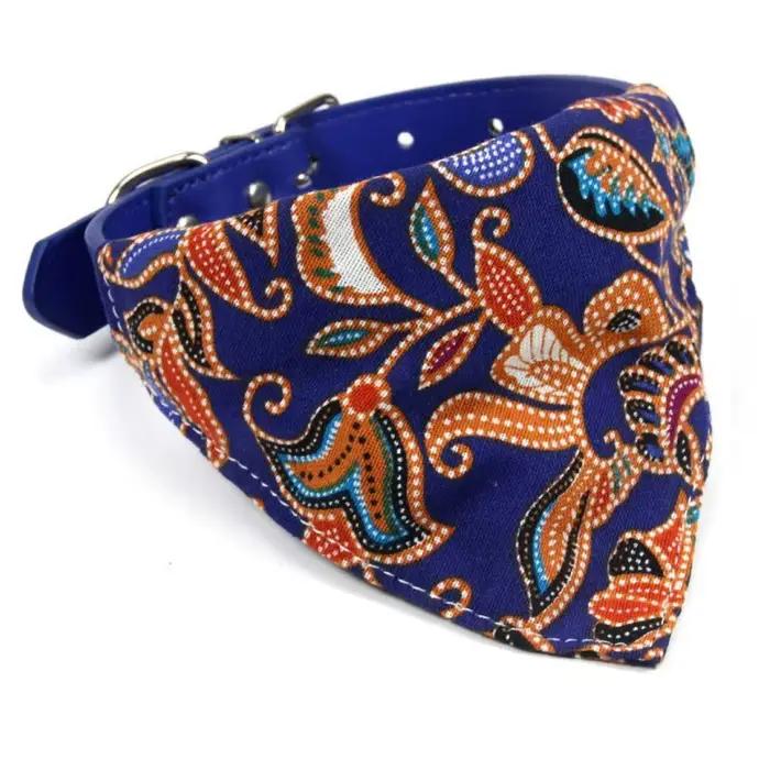 Collier en cuir PU adapté aux chats et aux chiens, collier anti-bave pour chien tendance et polyvale