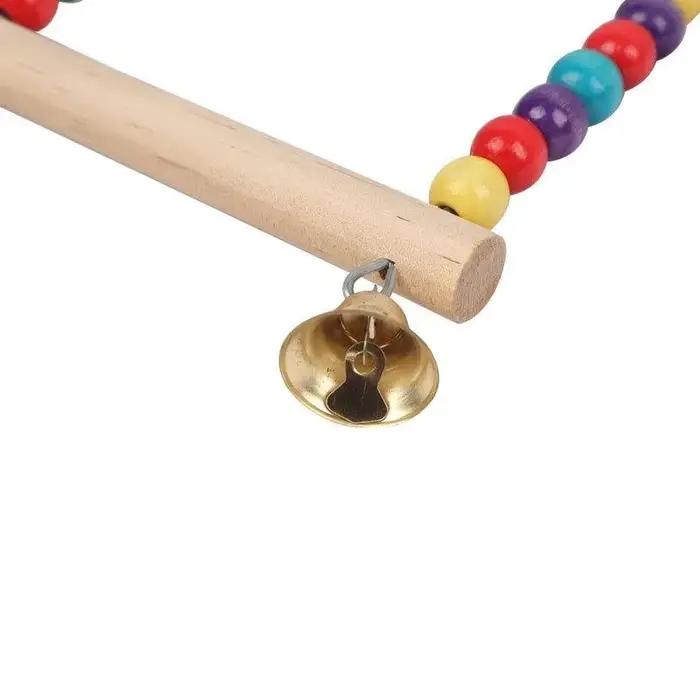 Jouet pour animaux de compagnie, balançoire pour oiseaux, support de balançoire en bois pour perroqu