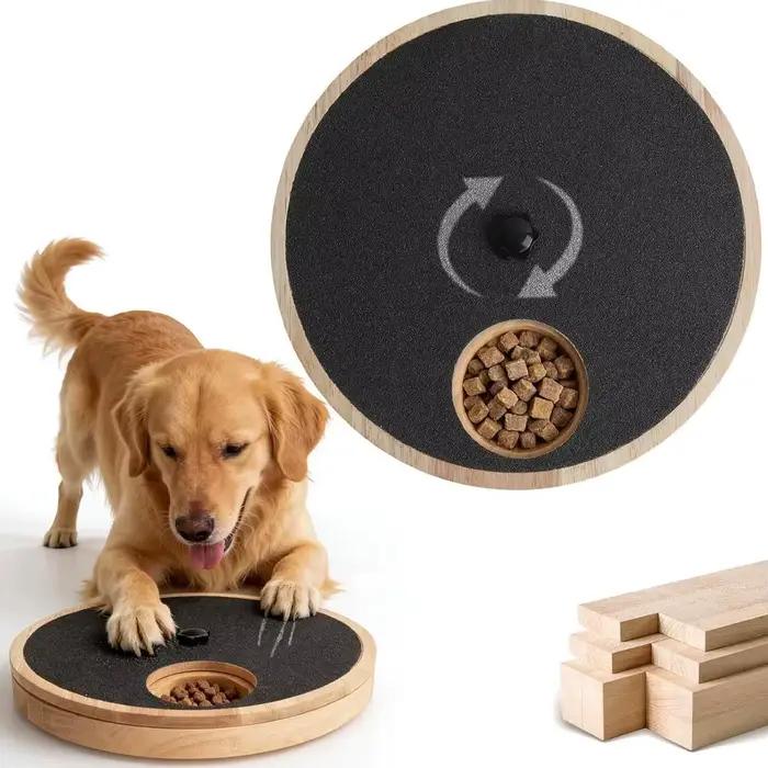 Jouet griffoir 3-en-1 pour chien, lime à ongles rotative et distributeur de nourriture, griffoir en 