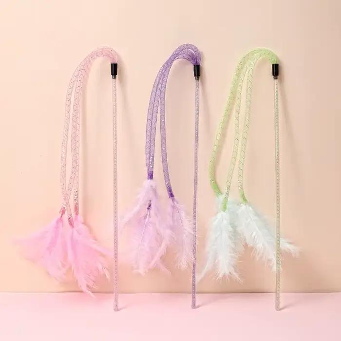 Self Hi Feather Jouets pour chats, anciers de jeu, degré de morsure, jouets interactifs amusants pou