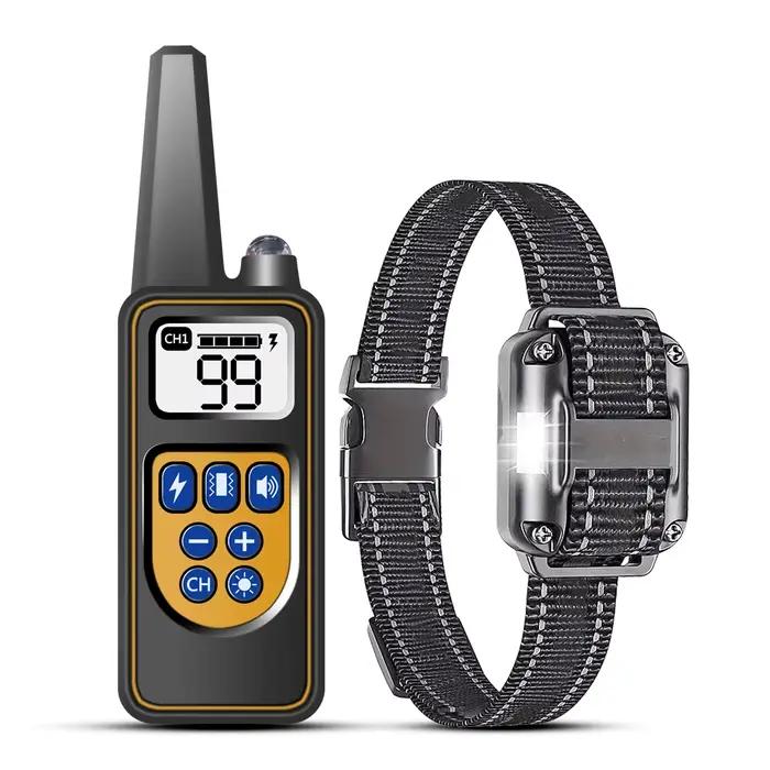 Collier d'entraînement pour chien avec télécommande, collier anti-choc étanche, Rechargeable, petits