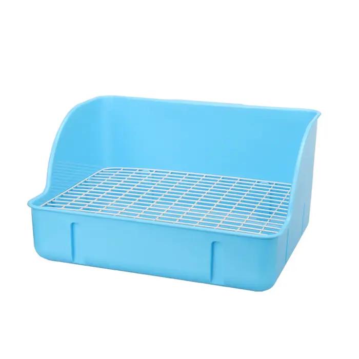Bac à litière d'angle pour lapin, entraîneur de toilettes Durable pour furet, Hamster, cochon d'inde