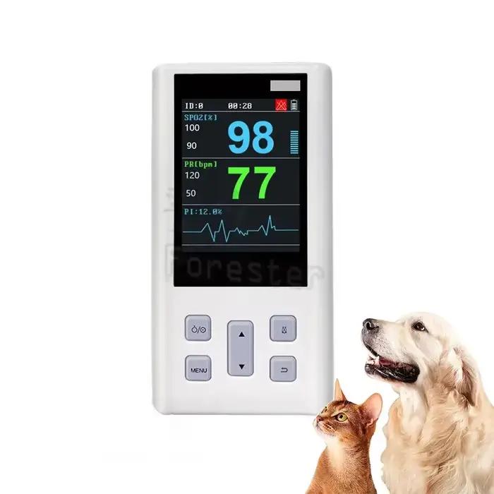 Moniteur portable d'oxymètre de pouls pour la fréquence cardiaque et la saturation en oxygène, vétér