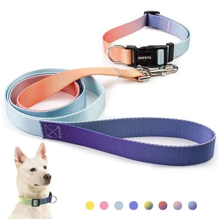 Collier de chien réglable en nylon, laisse de traction, adapté aux petits et grands chiens, bouledog