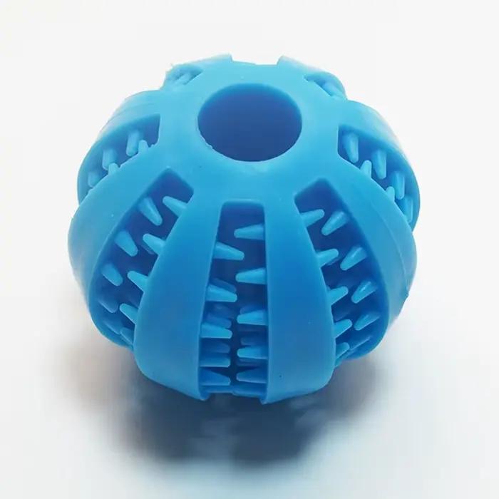 Balle de nettoyage dentaire pour chien, jouet à mâcher en forme de pastèque, anti-rouille, avec dist
