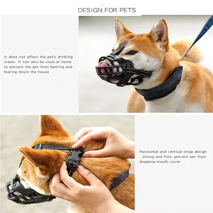 Panier confortable et respirant pour chien, protection contre les morsures et les aboiements, masque