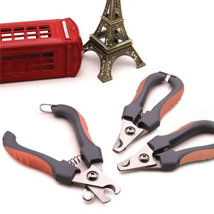 Coupe-ongles professionnel en acier inoxydable pour animaux de compagnie, ciseaux à griffes pour chi
