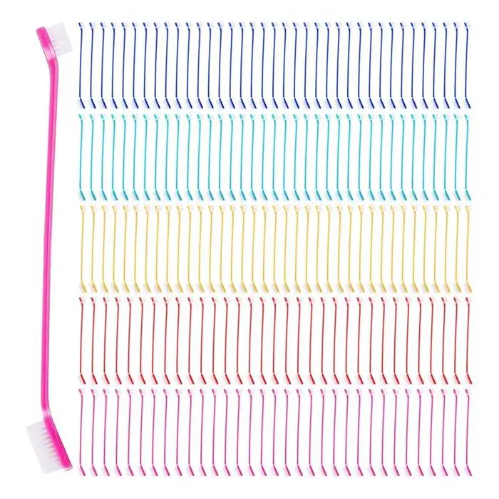 Brosse à dents pratique à double tête pour chien, ensemble de brosses pour chiot, Kit de nettoyage d