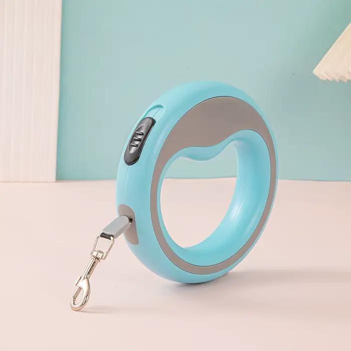 Laisse rétractable pour chien avec poignée en boucle : laisse automatique extensible pour les promen