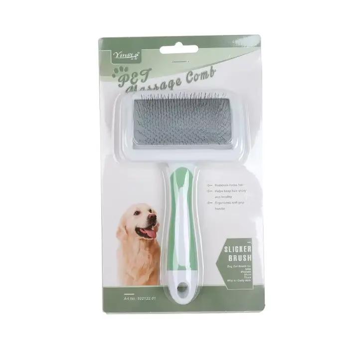 Brosse démêlante pour poils d'animaux, peigne pour chiens et chats, toilettage pour poils longs, bro