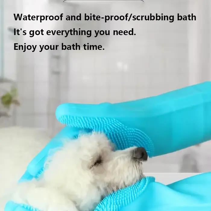 Gants de Toilettage pour Animaux de Compagnie, Shampoing pour Chien et Chat, Éponge Magique en Silic
