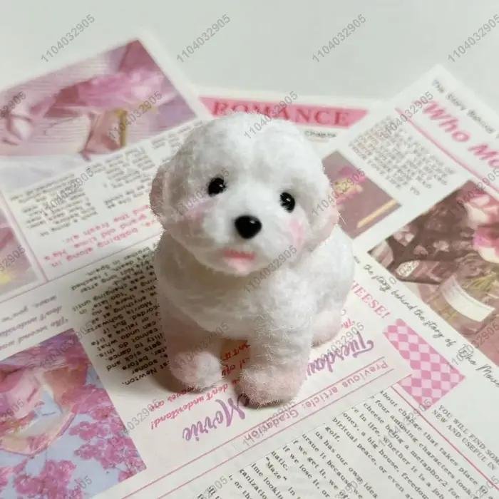 Chiot Taba Squishy chien blanc Fidget jouet mignon Animal drôle jouet à presser soulagement du Stres