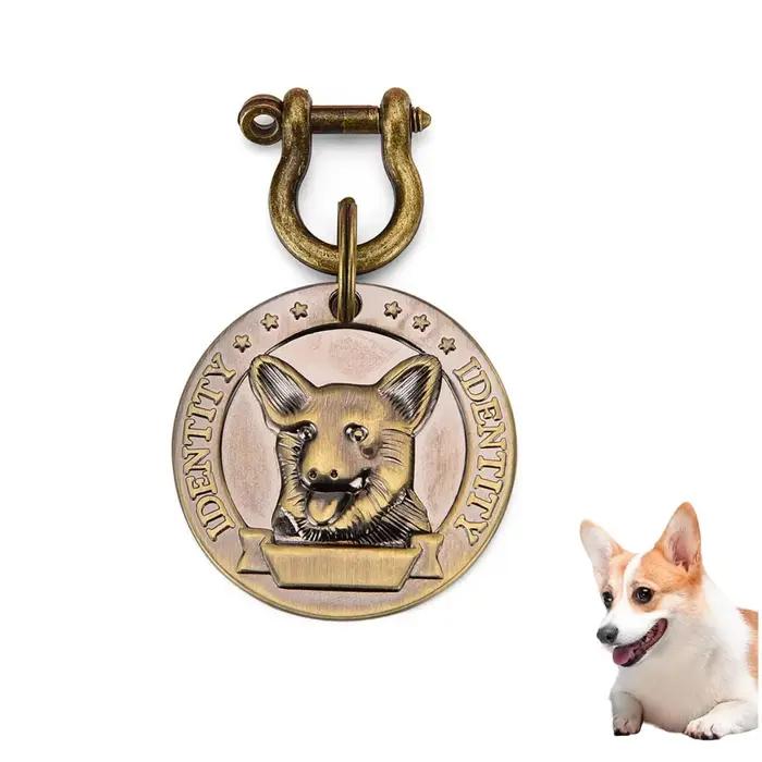 Pendentif d'identification personnalisé pour collier de chien, numéro d'adresse VIP, étiquette d'ide