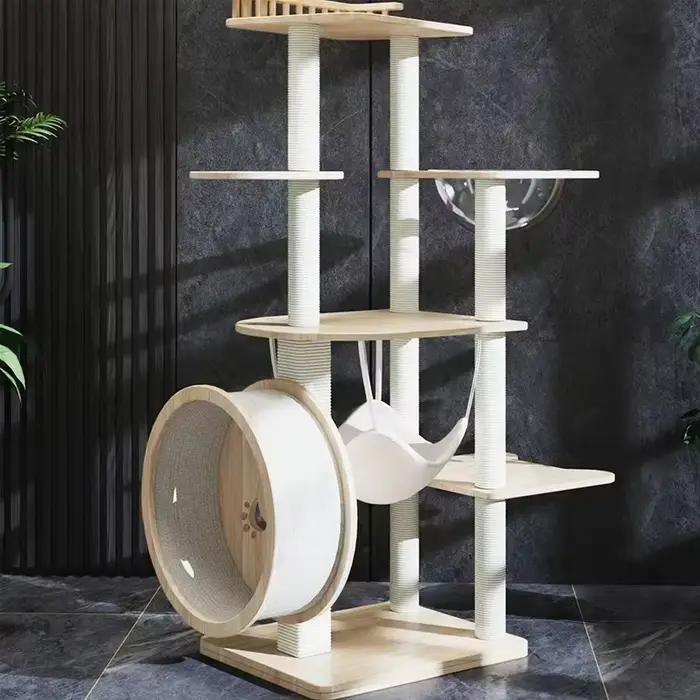 Poste à gratter pour chat, arbre à chat, bricolage, cadre d'escalade, poteau de remplacement, jouet 
