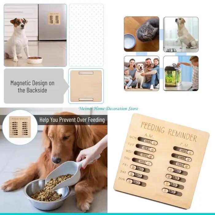 H7BF – traceur rappel d'alimentation en bois pour animaux compagnie, avec enregistrements PM, calend