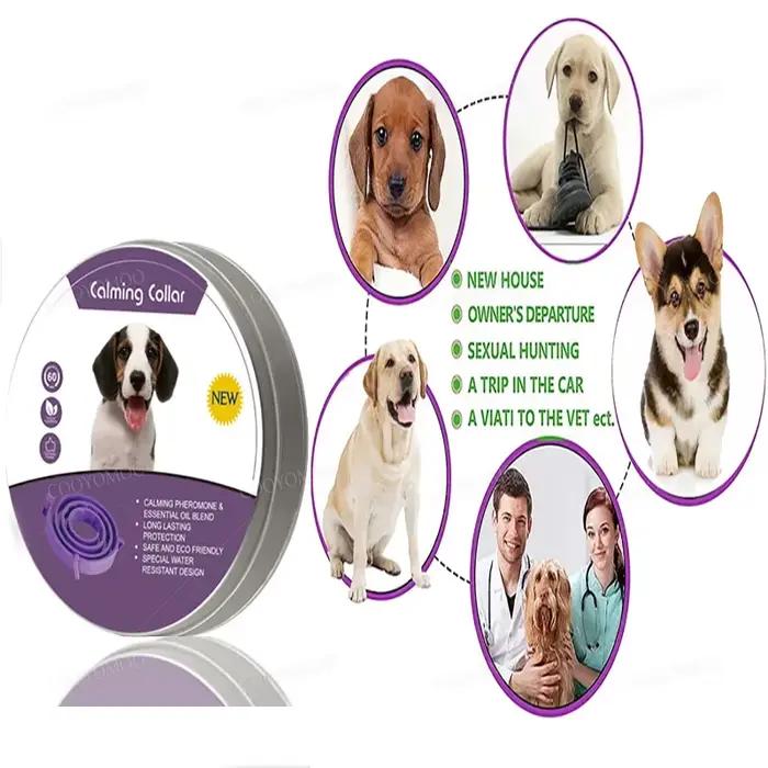 Collier de phéromone apaisant pour chien, nouvelle version, pour soulager l'anxiété, réglable et con