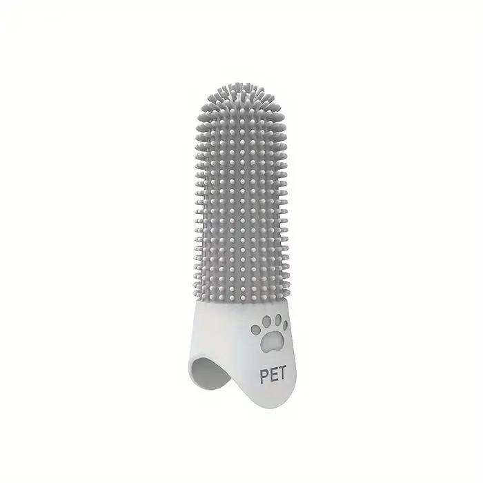 Brosse à dents pour chien en silicone souple 360 °   Brosse à dents à doigts pour chiens et chats, o