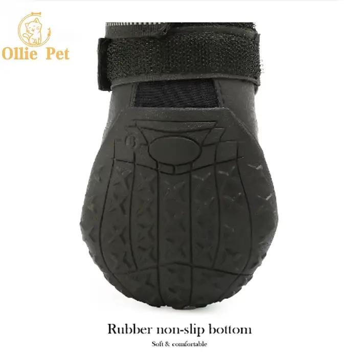 Chaussures imperméables et antidérapantes pour chiens, bottes de pluie chaudes et réfléchissantes po