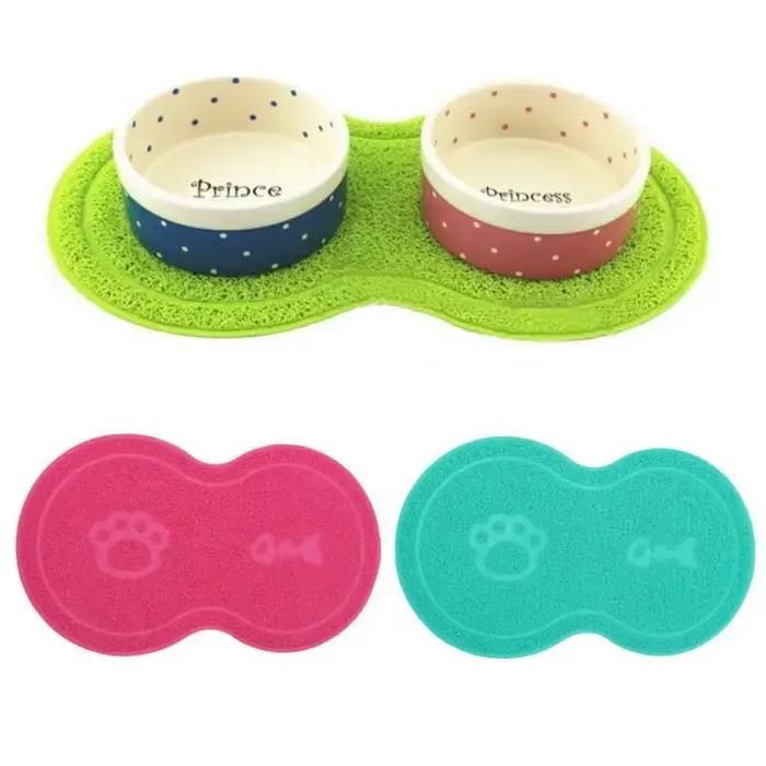 Tapis d'alimentation pour animaux de compagnie chien chat manger bol à boire tapis imperméable pour 