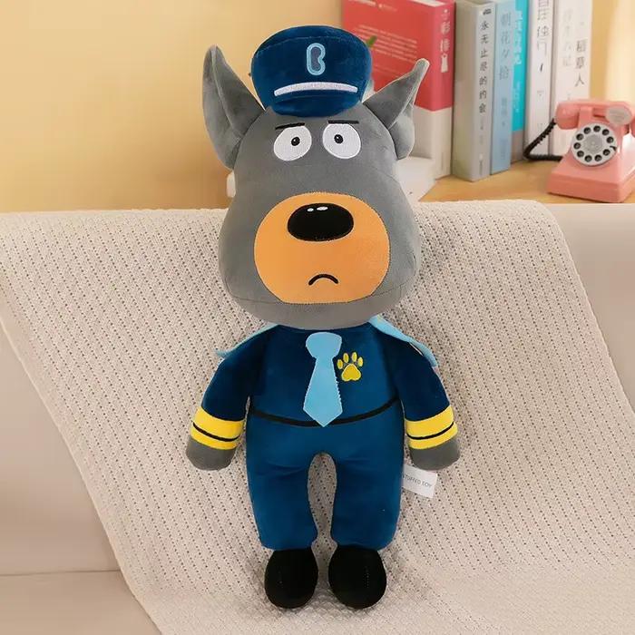 30 cm shérif Labrador chien en peluche poupée Anime sgent de sécurité Labrador loup chien en peluche