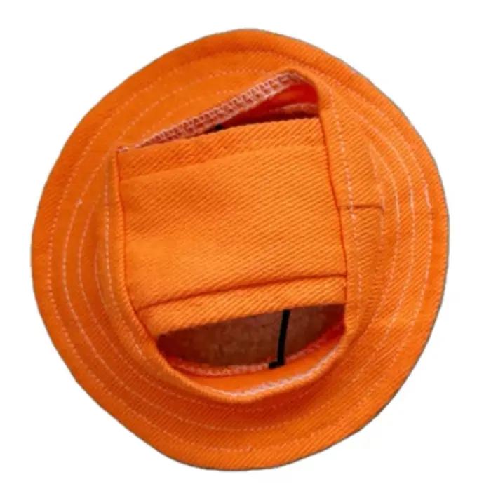 Chapeau mignon pour animaux de compagnie, avec trou d'oreille, visière de plage pour chien, accessoi