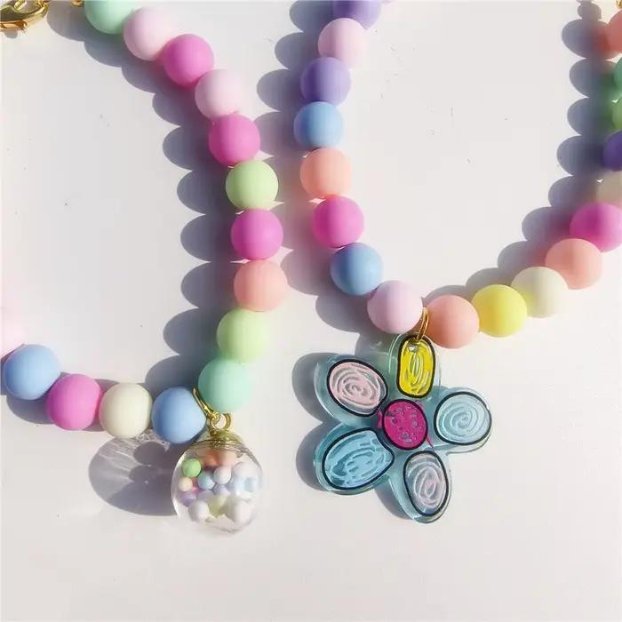 Collier de Perles en Forme de Cœur pour Chien et Chat, Bijou à la Mode, Réglable, Accessoires de Déc