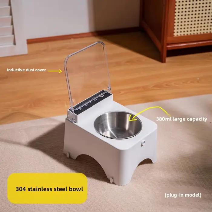 Gamelle Intelligente pour Chat et Chien avec Capteur Infrarouge et Couvercle Automatique Anti-Souris